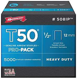 Arrow Staple T50 5000PK 1/2IN