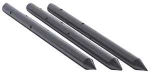 Acorn International NSR3436 Nail Stake, 3/4 in Dia, 36 in L, Round Point, Steel