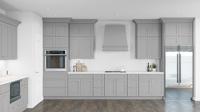 Corbel Kitchen Accessories Cabinet - Deluxe Shaker Grey - 3" W x 9" H x 9" D