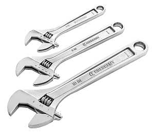 Crescent Wrench Adjust SET Chrome 6/8/10