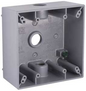 Hubbell Wallplate Box Gray 2G 3CT 1/2IN