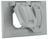Hubbell 1G Gray Weatherproof Dupl Receptacle Cover