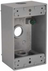 Hubbell Box Outlet Alum 1G 18.3CU Gray