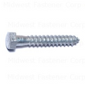 3/8 x 2-1/2 Galvanized Hex Lag Screws