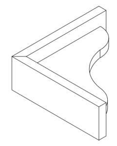 Corbel Kitchen Accessories Cabinet - Franklin White - 3" W x 9" H x 9" D