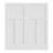 Ball Catch Dual Shaker White Primed T-Style 3 Panel Craftsman Interior Door