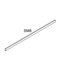 Scribe Molding Kitchen Accessories Cabinet - Franklin White - 96" H