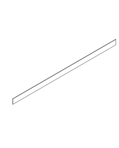 Toe Kick Kitchen Accessories Cabinet - Deluxe Shaker Ash - 96" H